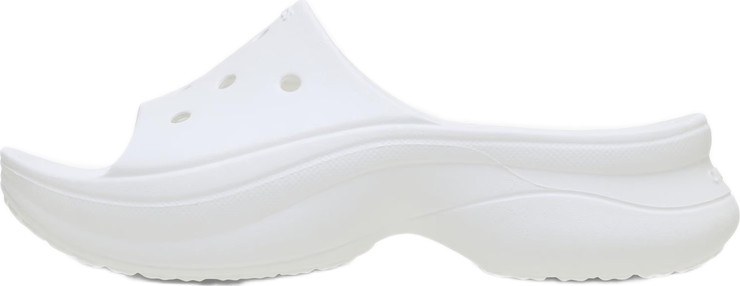 Crocs Bae Slide - כפכפי סלייד פלטפורמה קרוקס לנשים בצבע לבן