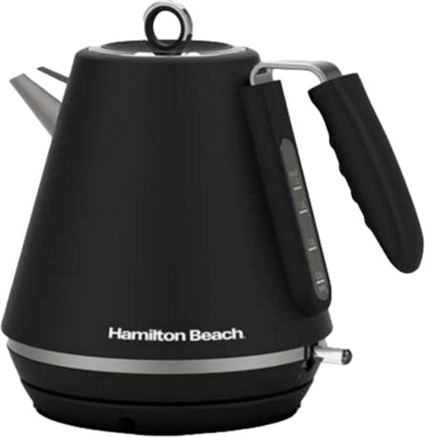 קומקום חשמלי 1.7 ליטר Hamilton Beach המילטון ביץ' 40306-IS-BM שחור מט