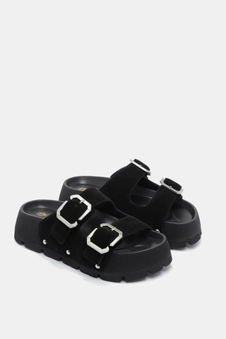 כפכפי דיסקו רוסו Double Buckle 5 נשים