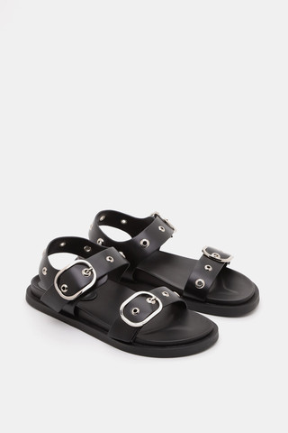 סנדלי דיסקו רוסו 2 Buckles נשים