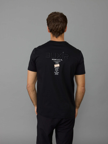 חולצת טישירט קצרה אליקסיר Back Print גברים