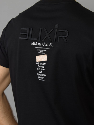 חולצת טישירט קצרה אליקסיר Back Print גברים