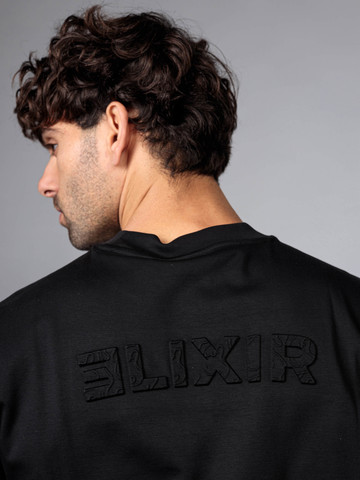 חולצת טישירט קצרה אליקסיר Back Logo Embroidery גברים