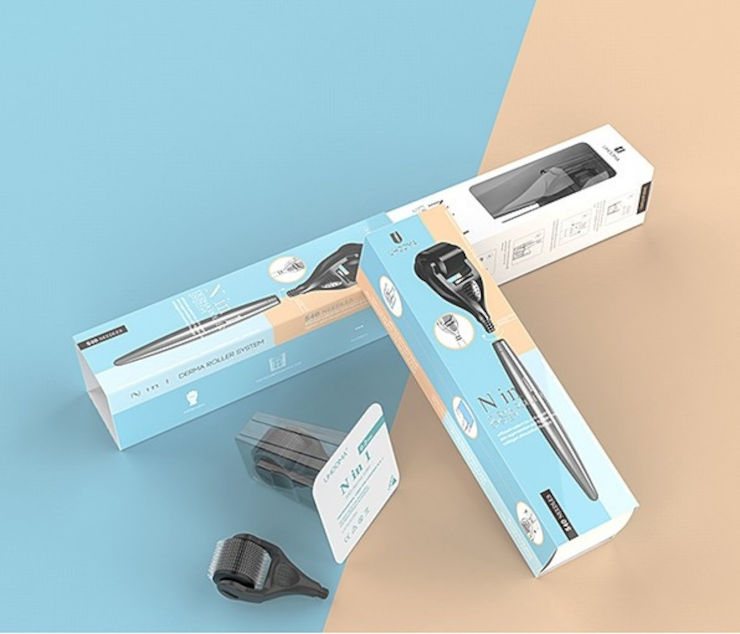 דרמה רולר עם ראש מחטים מתחלף DERMA ROLLER