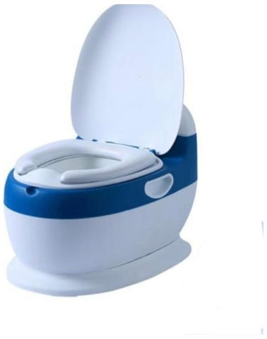 סיר גמילה מרופד בצורת אסלה לגמילה מחיתולים