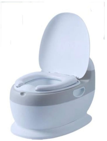 סיר גמילה מרופד בצורת אסלה לגמילה מחיתולים