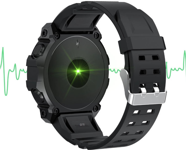 שעון ספורט חכם Bluetooth עם מד דופק