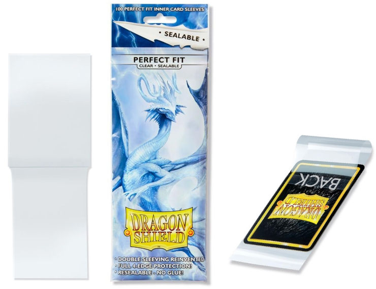 סליב גודל סטנדרטי Perfect Fit Sealable Clear דרגון שילד - שקוף