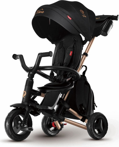 תלת אופן עם מושב מסתובב 360 במהדורה מיוחדת דגם Nova Plus Begs שחור-זהב