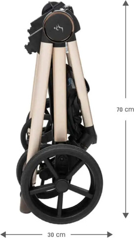 עגלה לתינוק משולבת כולל אמבטיה וטיולון דגם Cielo Pro 2025
