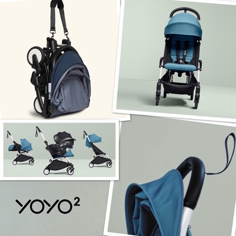 הטיולון בעל קיפול קטן מימדים דגם Yoyo 2 צבע שלד-שחור-ריפוד-גינגר