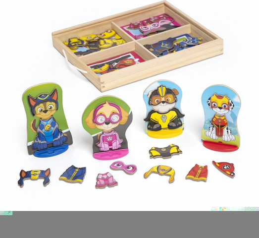 סט הלבשה מגנטי מפרץ ההרפתקאות 64 חלקים דגם PAW Patrol Magnetic Pretend Play