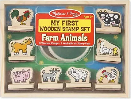 ערכת החותמות הראשונה שלי חיות החווה דגם Farm Animals