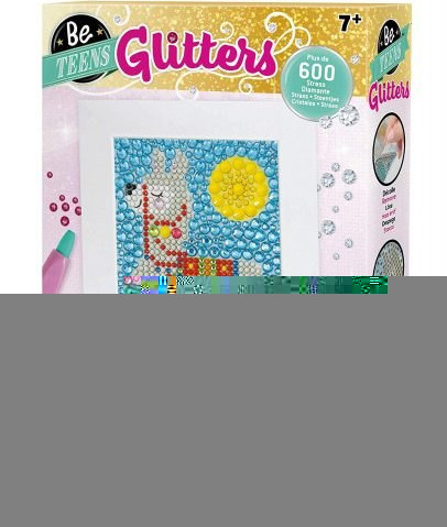 ערכת יצירה בפסיפס נוצץ בצורת לאמה דגם Be Teens Glitters - Llama
