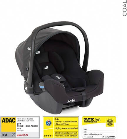 סלקל בטיחותי I-size דגם 2 I Snug - מאושר לעליה למטוס צבע הסלקל shale