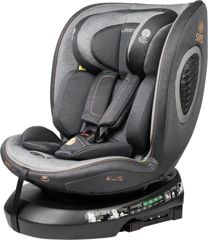 כסא בטיחות מסתובב מלידה משולב בוסטר דגם Protect Plus צבע מושב הבטיחות שחור