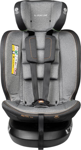 כסא בטיחות מסתובב מלידה משולב בוסטר דגם Protect Plus צבע מושב הבטיחות שחור