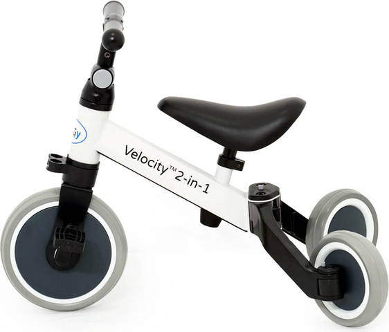 אופניים לילדים ולוסיטי 2 ב-1 דגם ולוסיטי | Velocity שחור-לבן