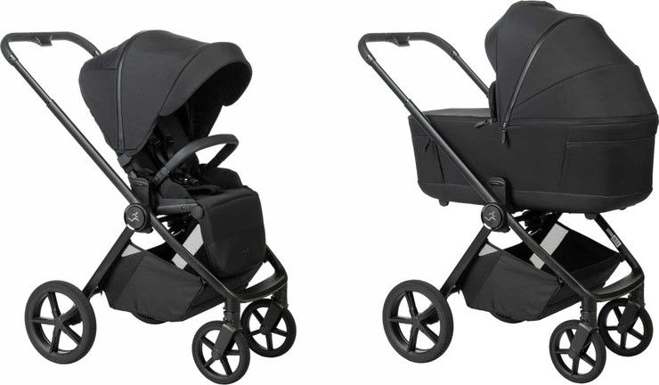 עגלה לתינוק משולבת כולל אמבטיה וטיולון דגם Cielo XL 2026 צבע שחור