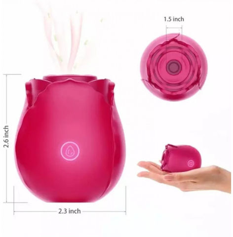 Red Rose – ויברטור יונק עצמתי בעיצוב אלגנטי עם 10 מקצבי יניקה להנאה מקסימלית