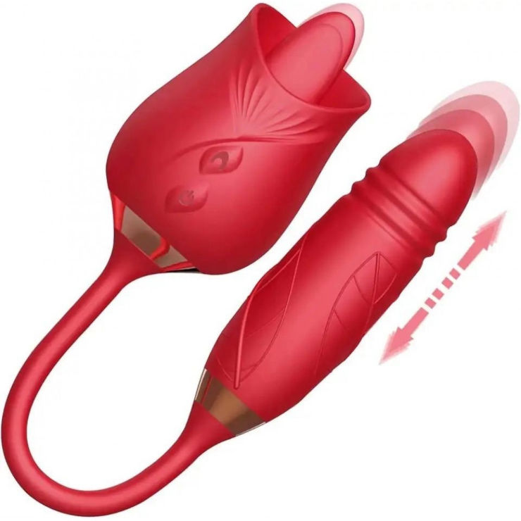 HEAT THE CLIT – ויברטור לשוני עם חדירה כפולה ועונג משולב