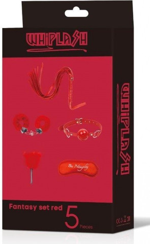 סט פנטזיה אדום 5 חלקים  לחוויה זוגית מעוררת | Fantasy Set Red 5