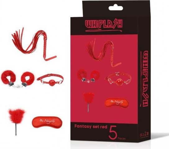 סט פנטזיה אדום 5 חלקים  לחוויה זוגית מעוררת | Fantasy Set Red 5