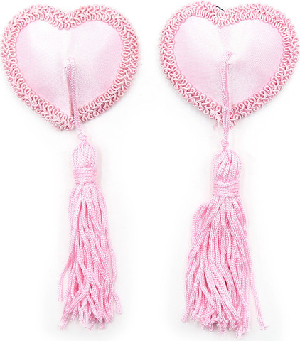 כיסויי פטמות לב רב פעמיים עם פרנזים | Cuore Rosa