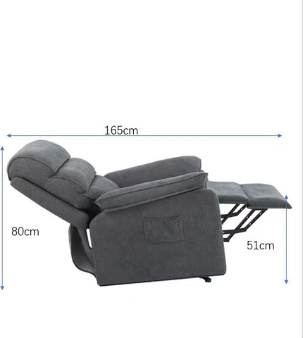 כורסת קימה חשמלית COMFY EASY LIFT צבע אפור כהה