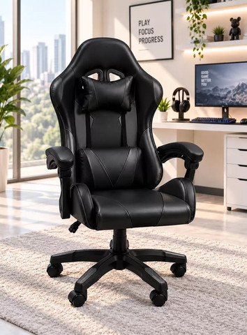 כסא גיימינג איכותי מתכוונן מבית NINJA EXTREME דגם PRO22 שחור