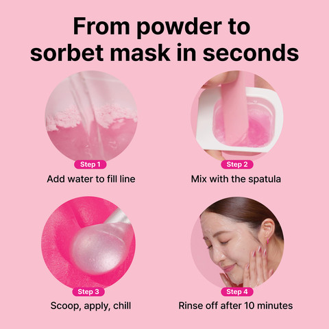 Cryo Sorbet Icy Facial Mask מסכת פנים מקררת במרקם סורבה