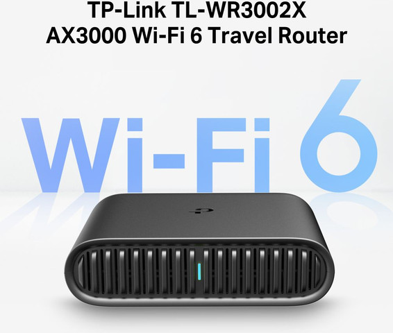 ראוטר נייד Wi-Fi 6 AX3000 עם חיבור 2.5G&amp;#44; תמיכת VPN וגיבוי סלולרי TP-Link TL-WR3002X
