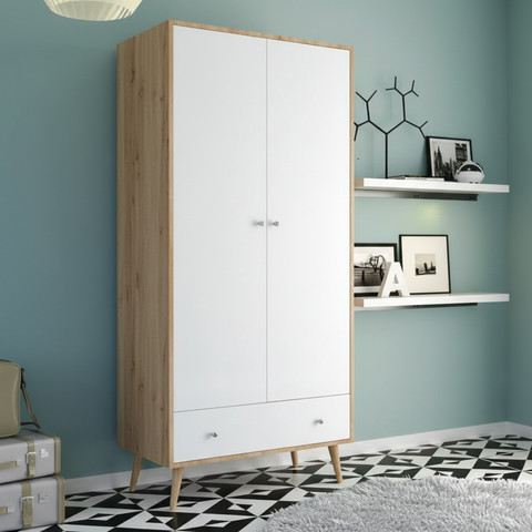 ארון בגדים שתי דלתות+מגירה דגם אלגנט Elegant מבית Twins Design
