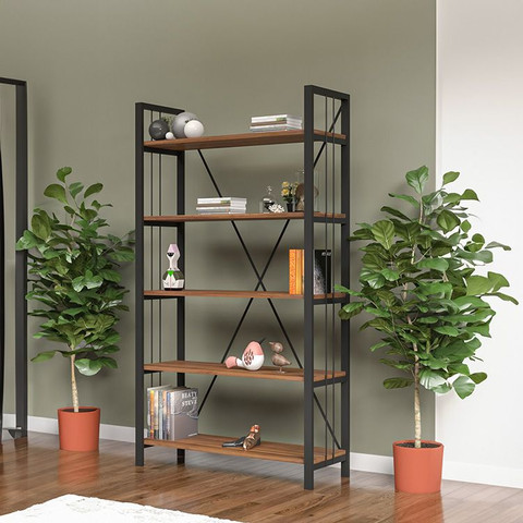 ספריה קלאסית דגם  אפטליה  EFTELYA ברוחב 70 ס"מ  מבית Twins Design  - חום WALNUT