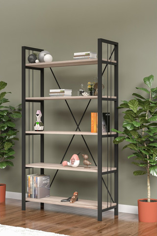 ספריה קלאסית דגם  אפטליה  EFTELYA ברוחב 70 ס"מ  מבית Twins Design  - חום WALNUT