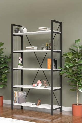 ספריה קלאסית דגם  אפטליה  EFTELYA ברוחב 70 ס"מ  מבית Twins Design  - חום WALNUT