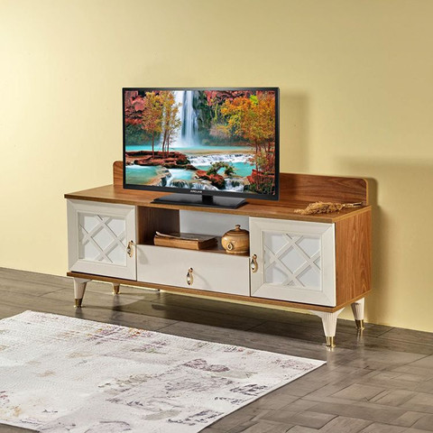 מזנון ברוחב 140 מבית Twins Design דגם ונסיה - אגוז - WALNUT