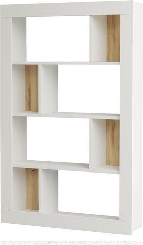 ספריה אלגנטית בצבע לבן ברוחב 94.5 ס"מ דגם Alda מבית twins design