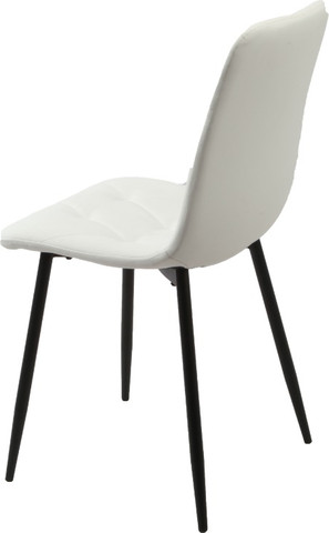 סט 4 כסאות לפינת אוכל לבן דמוי עור דגם KUALA מבית Twins Design