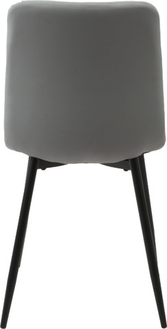 סט 4 כיסאות לפינת אוכל אפור דמוי עור דגם KUALA מבית Twins Design