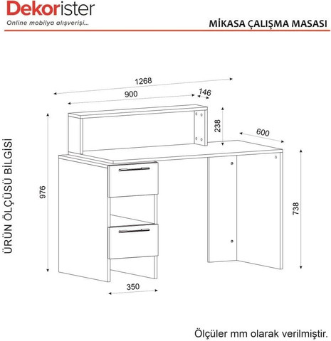 שולחן תלמיד ברוחב 126.8 דגם שרונה מבית Twins Design