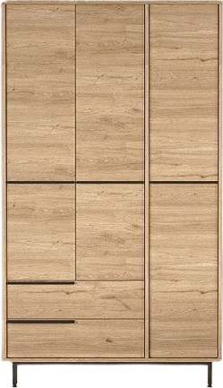 ארון בגדים 3 דלתות 2 מגירות דגם Gaash צבע עץ מבית Twins Design