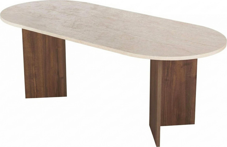 שולחן אוכל אובלי דגם מונטה מבית TWINS DESIGN