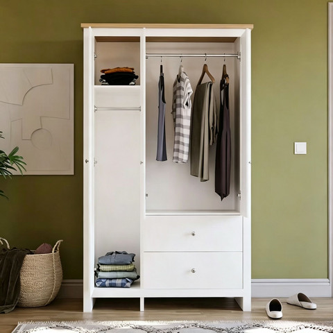 ארון בגדים 3 דלתות ו־2 מגירות דגם גיא מבית Twins Design