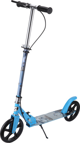 קורקינט גלגל גדול 200 מ"מ כולל מעצור יד כחול Classic Scooter Pro