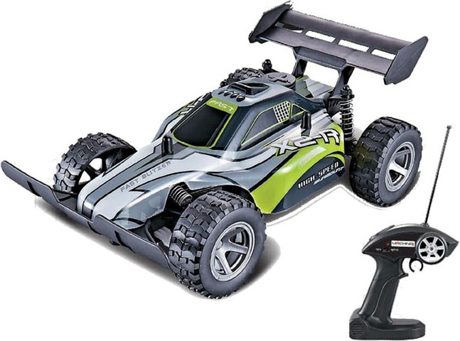 מכונית באגי Buggy X2-R על שלט רחוק, עד 25 קמ''ש עם סוללה נטענת - ירוק
