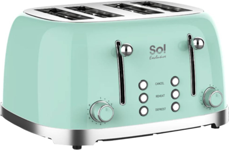 מצנם מפואר 4 פרוסות Sol SL-7408 ירוק