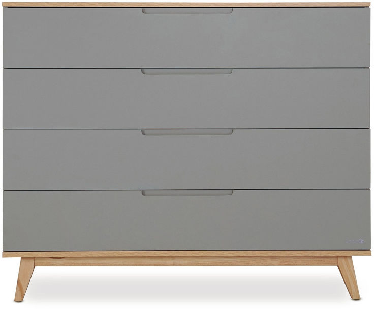 שידת אחסנה קיילי אפור/עץ 120X60X98
