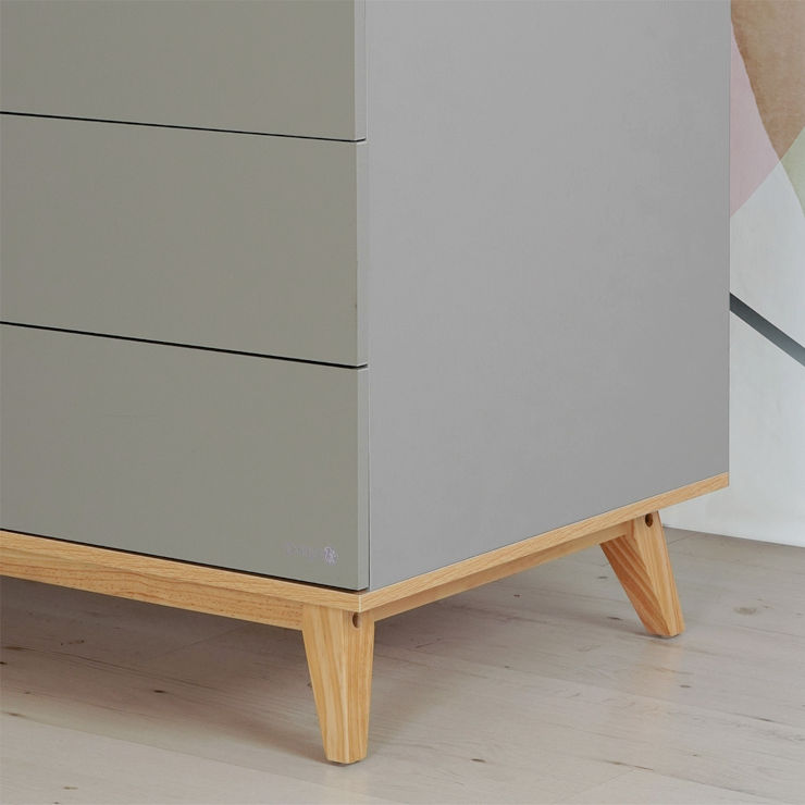 שידת אחסנה קיילי אפור/עץ 120X60X98