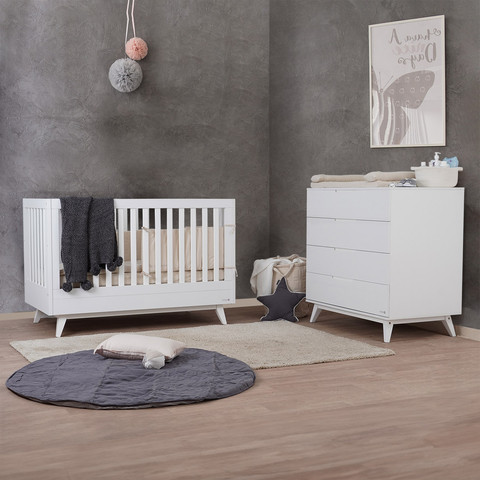 שידת אחסנה קלואי לבן קלאסי - Chloie™ Dresser Classic White 100 cm